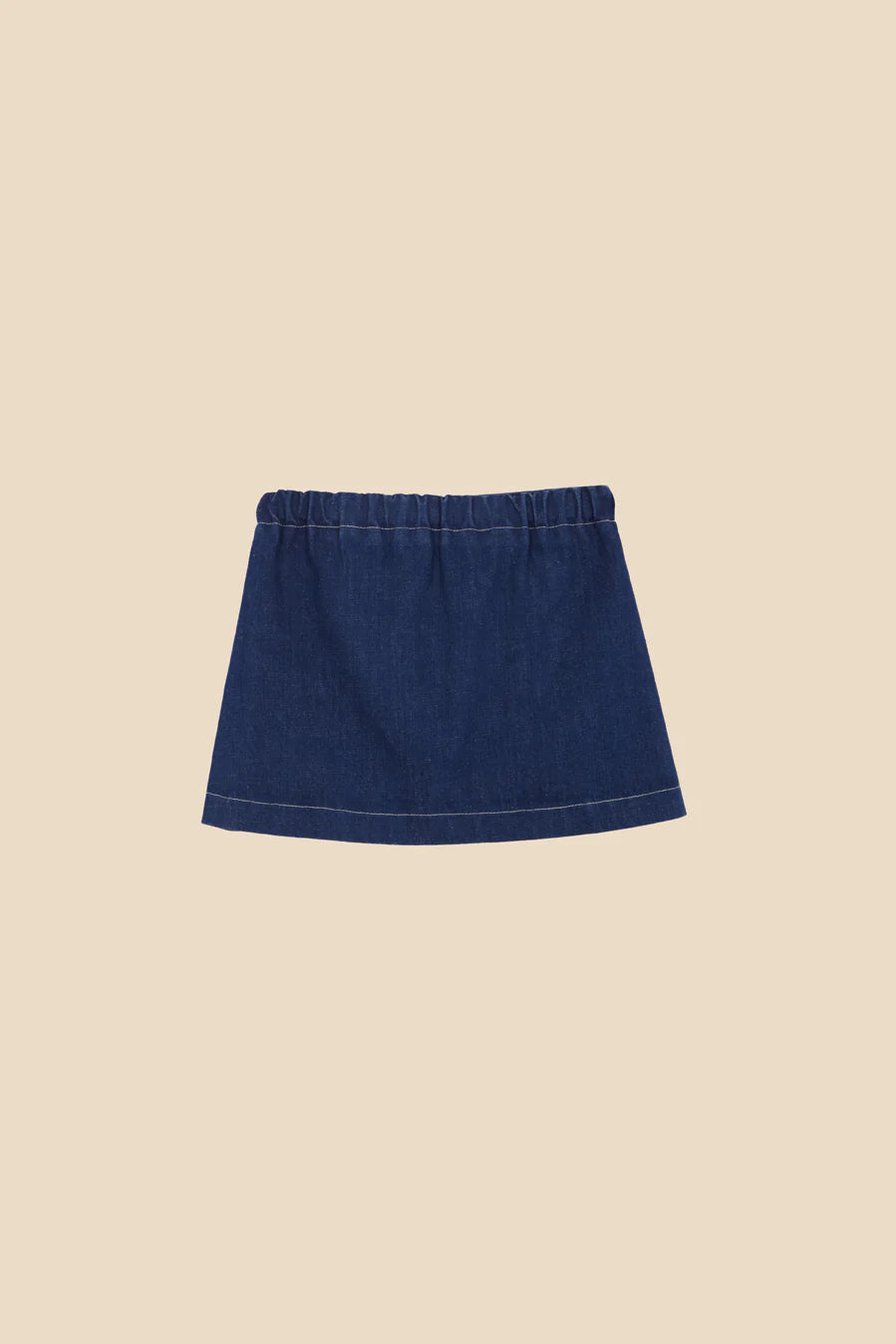 Denim embroidered mini skirt girl