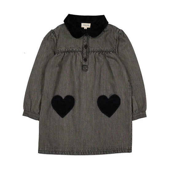 W251006 Louis Louise Belinda Washed Denim Dress