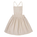 Eva Ecru Corduroy Midi Dress