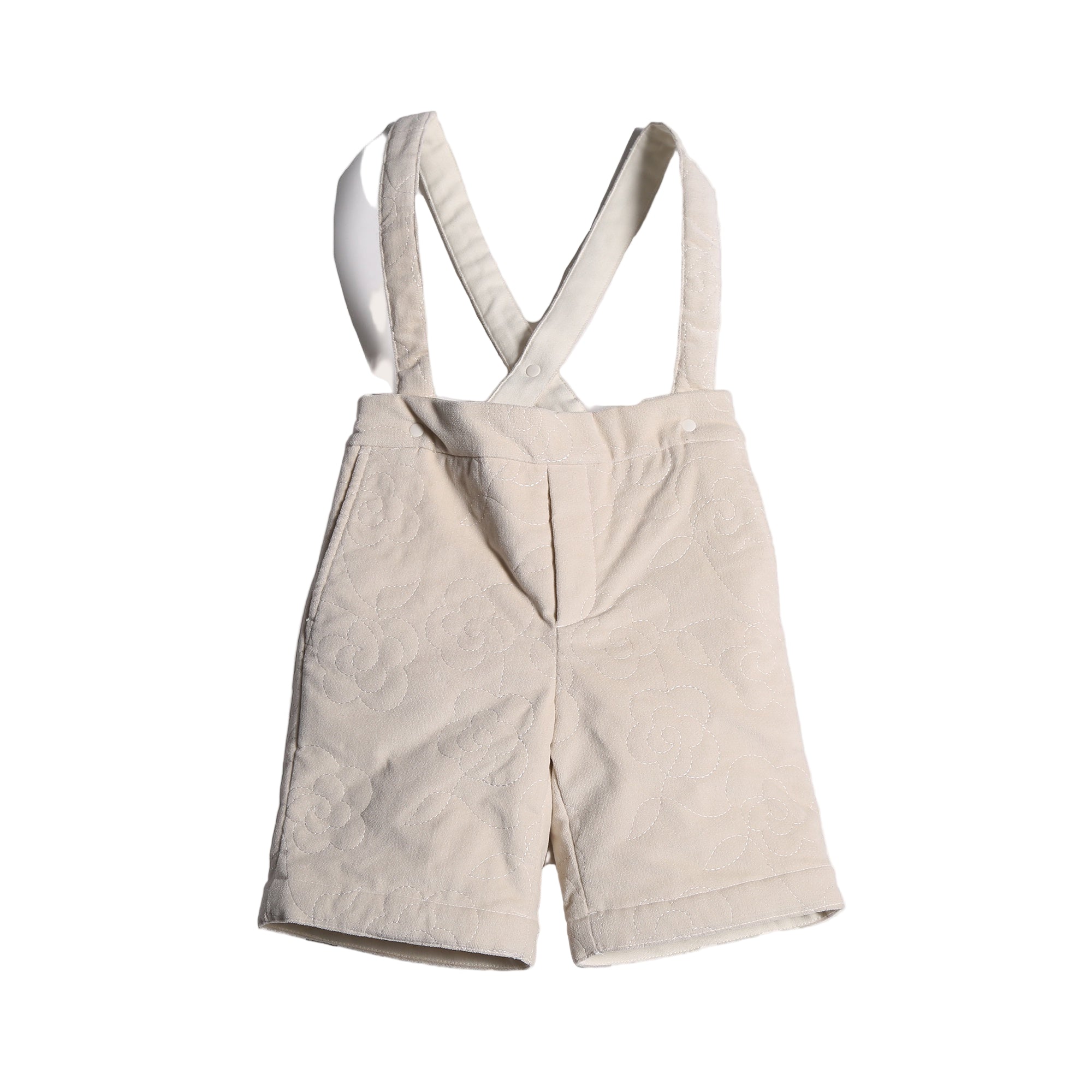 B-sr47s Tia Cibani bloom tufted suspender bermudas