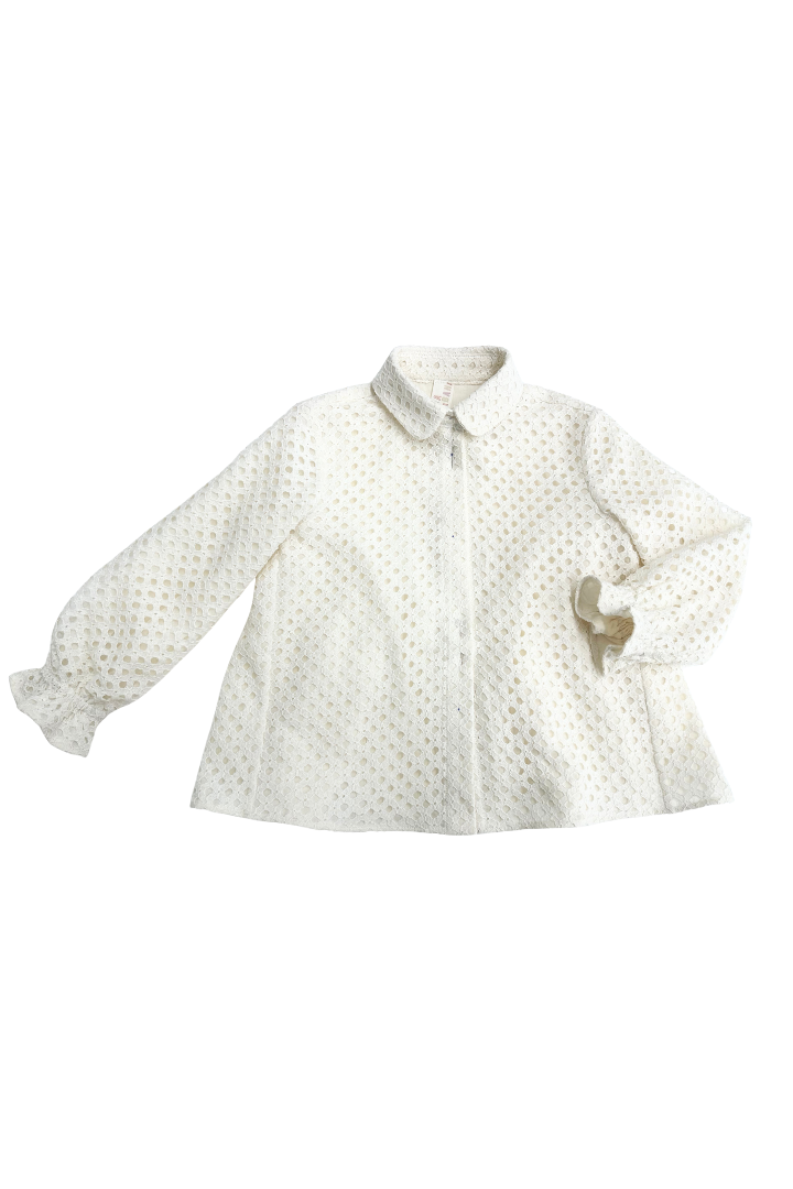 Eyelet Maya Blouse Ivory