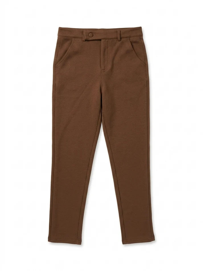 Textured Brown Pants