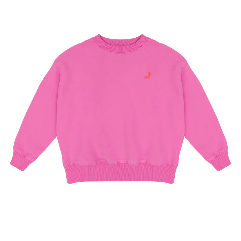 Fuchsia Pink Happy Bird Sweater