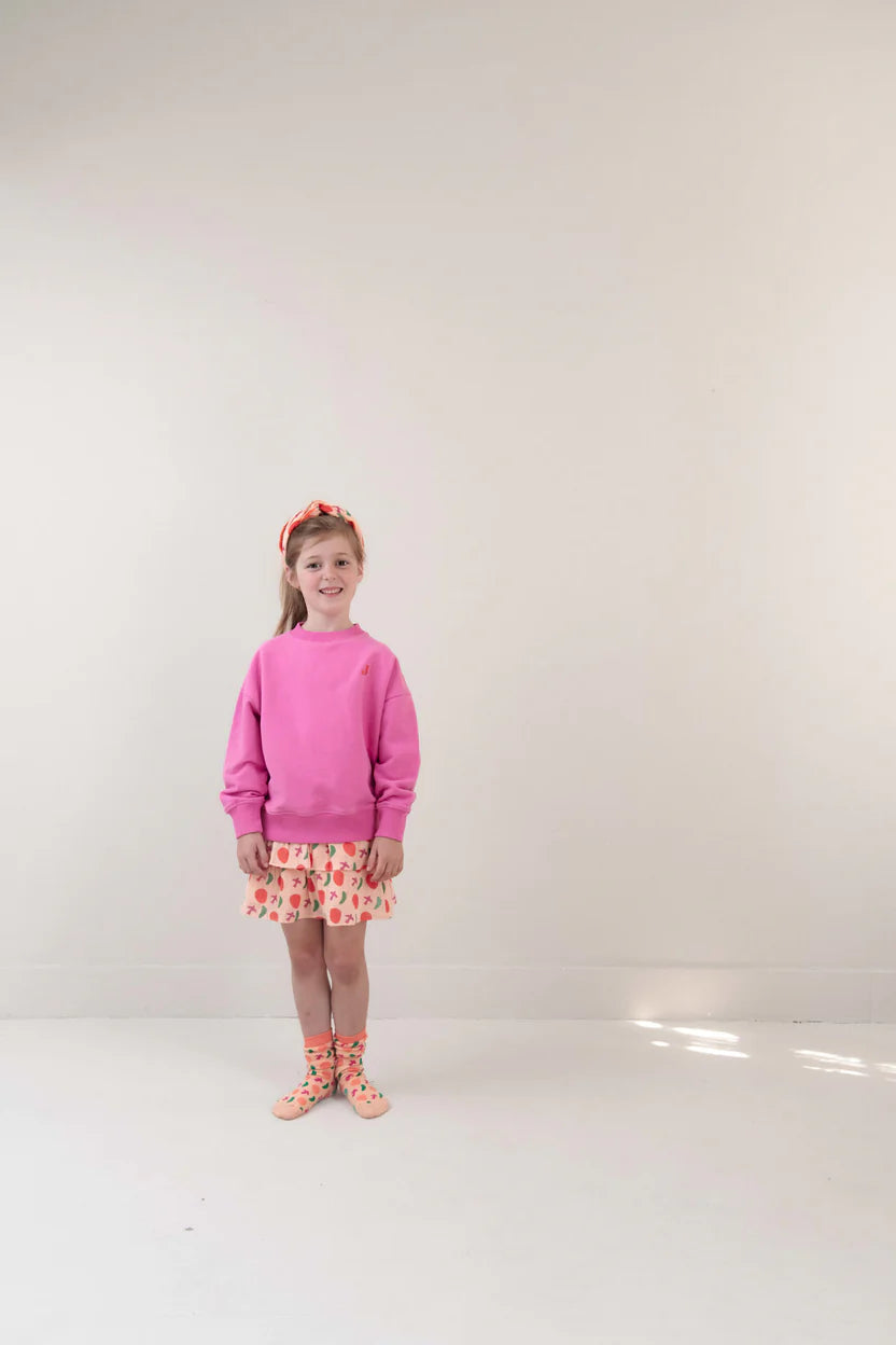 Fuchsia Pink Happy Bird Sweater
