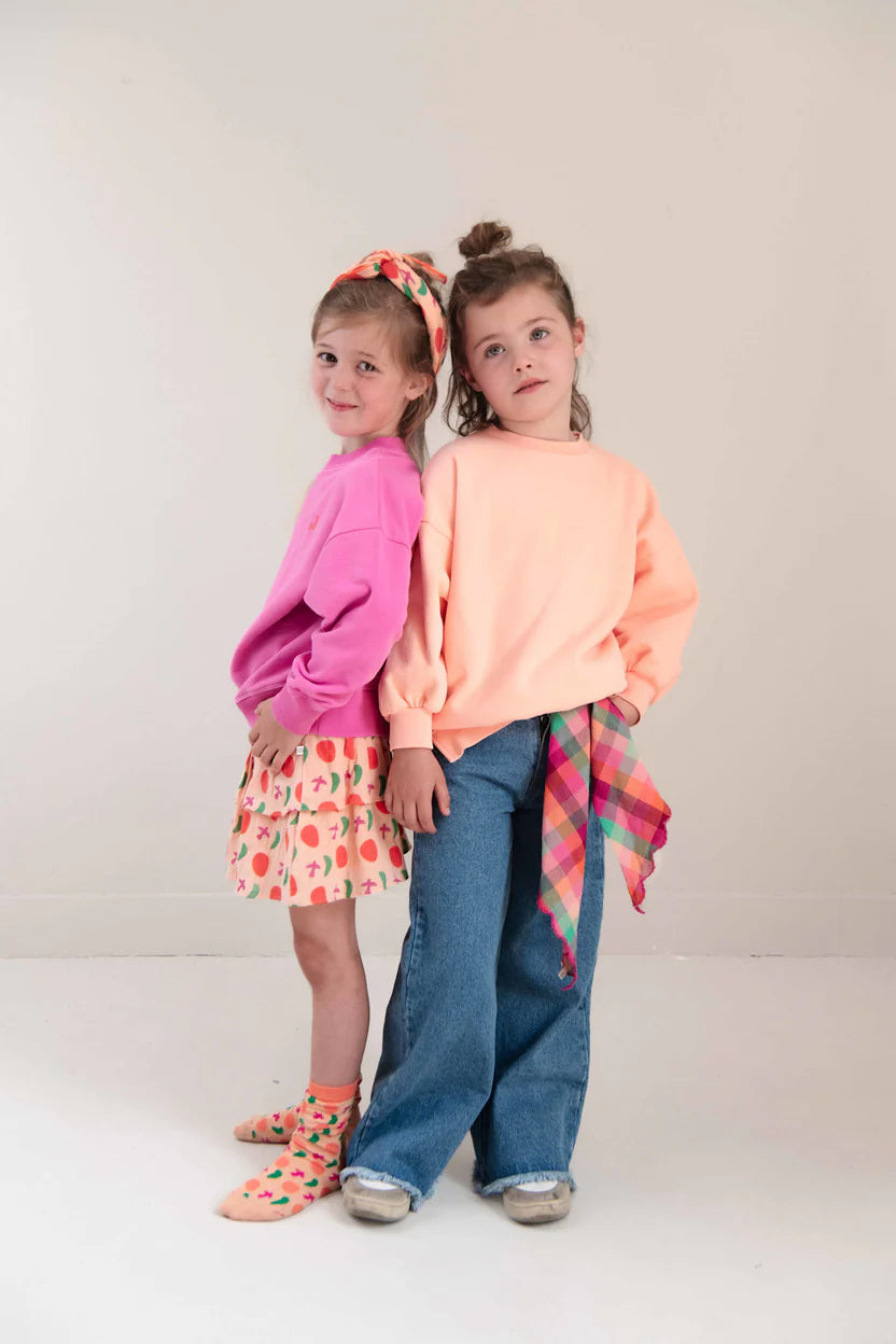 Fuchsia Pink Happy Bird Sweater