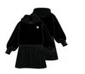 Hooded Dress In Unbrushed Fleece, 2 In 1 Effect