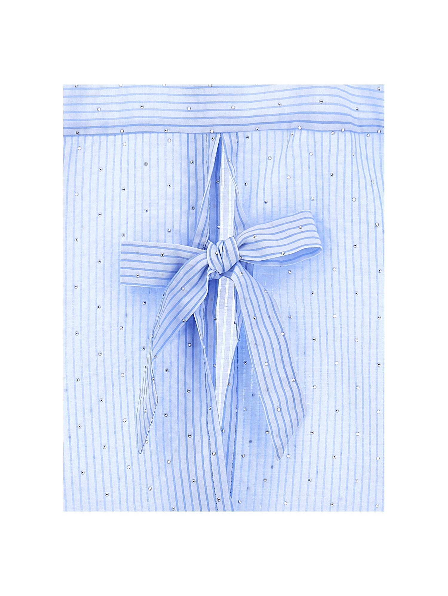 BOXY BUTTON UP SHIRT WITH ALLOVER STONES