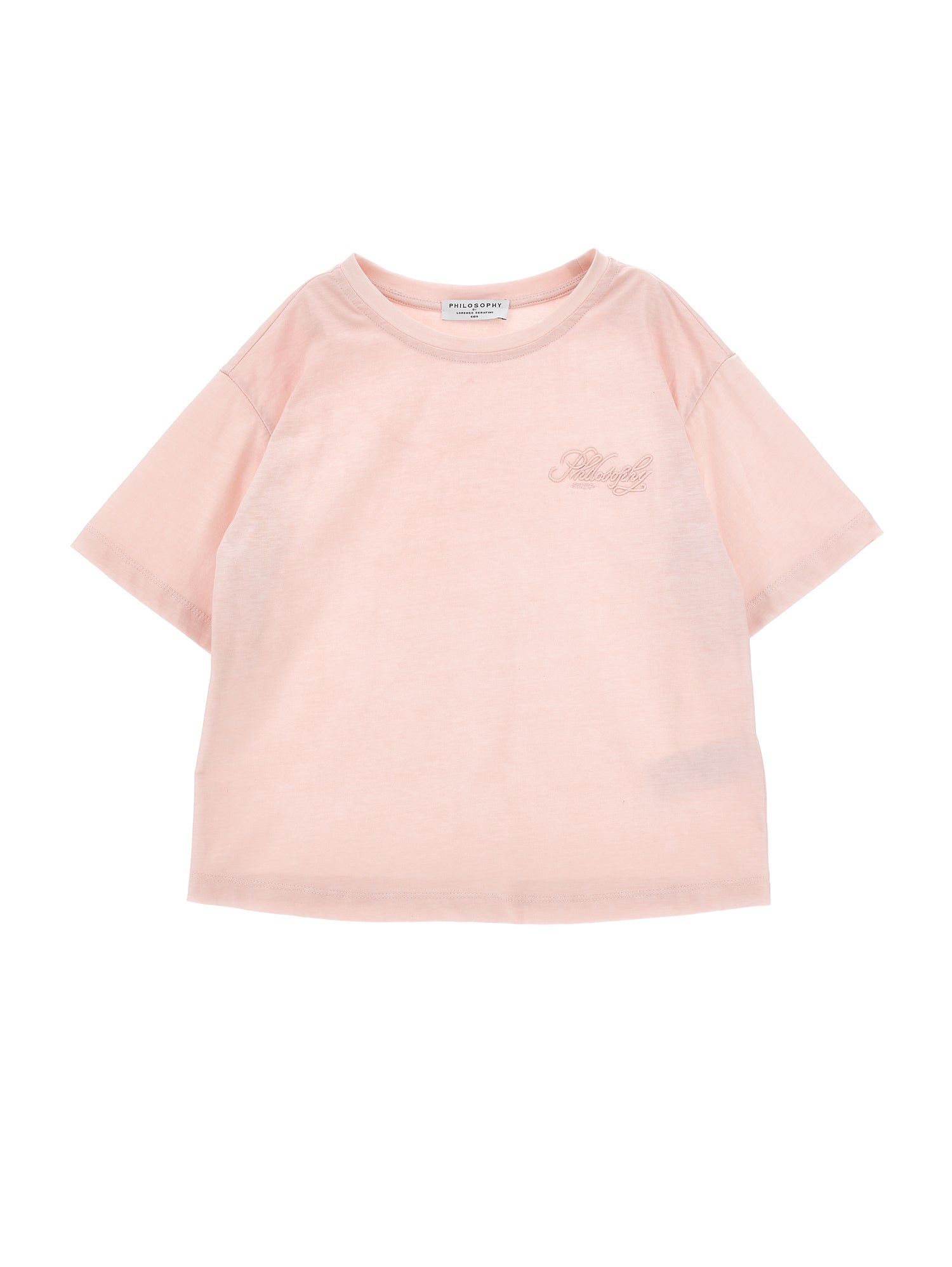 TEE WITH SMALL EMBROIDERED LOGO ON CHEST