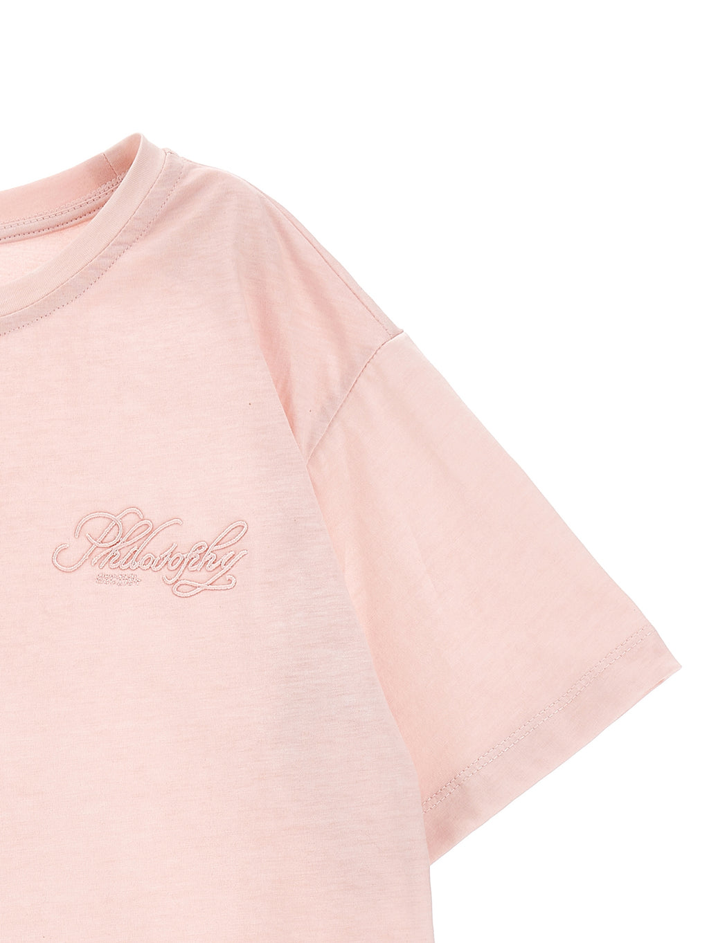TEE WITH SMALL EMBROIDERED LOGO ON CHEST