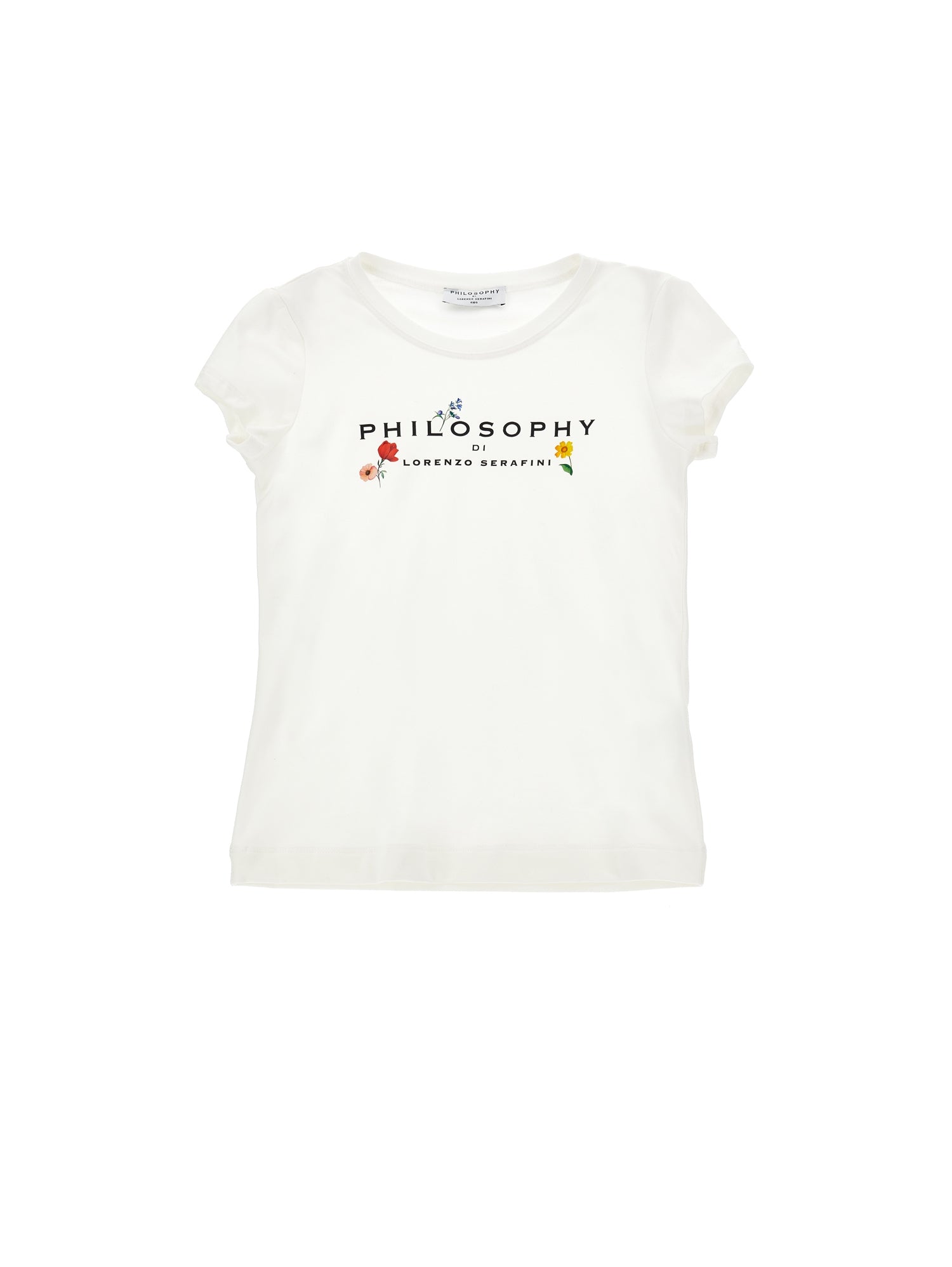 PHILOSOPHY SS JERSEY LOGO TEE WITH FLORAL PRINT
