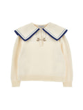 KNIT SWEATER WITH SAILOR COLLAR