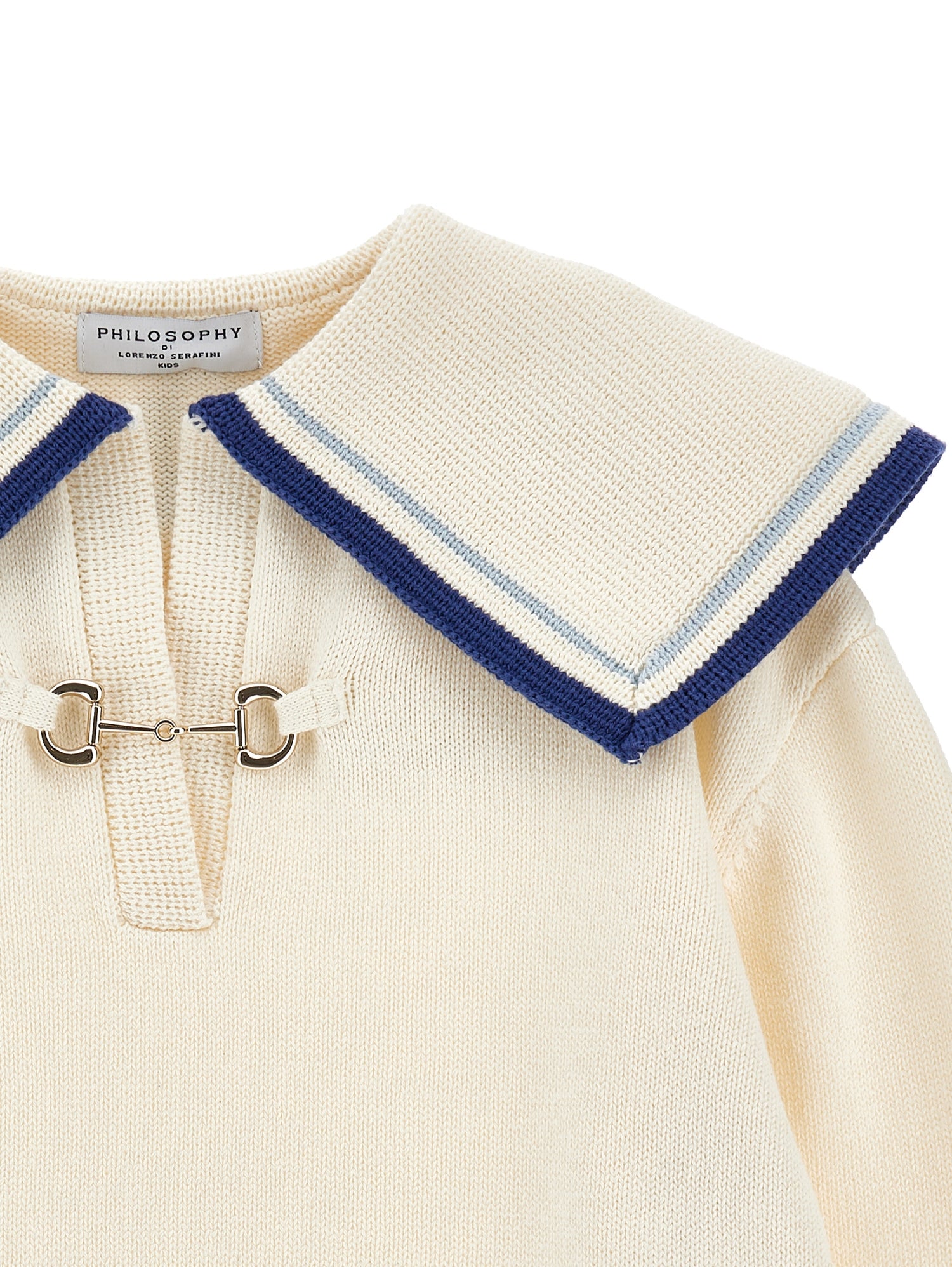 KNIT SWEATER WITH SAILOR COLLAR