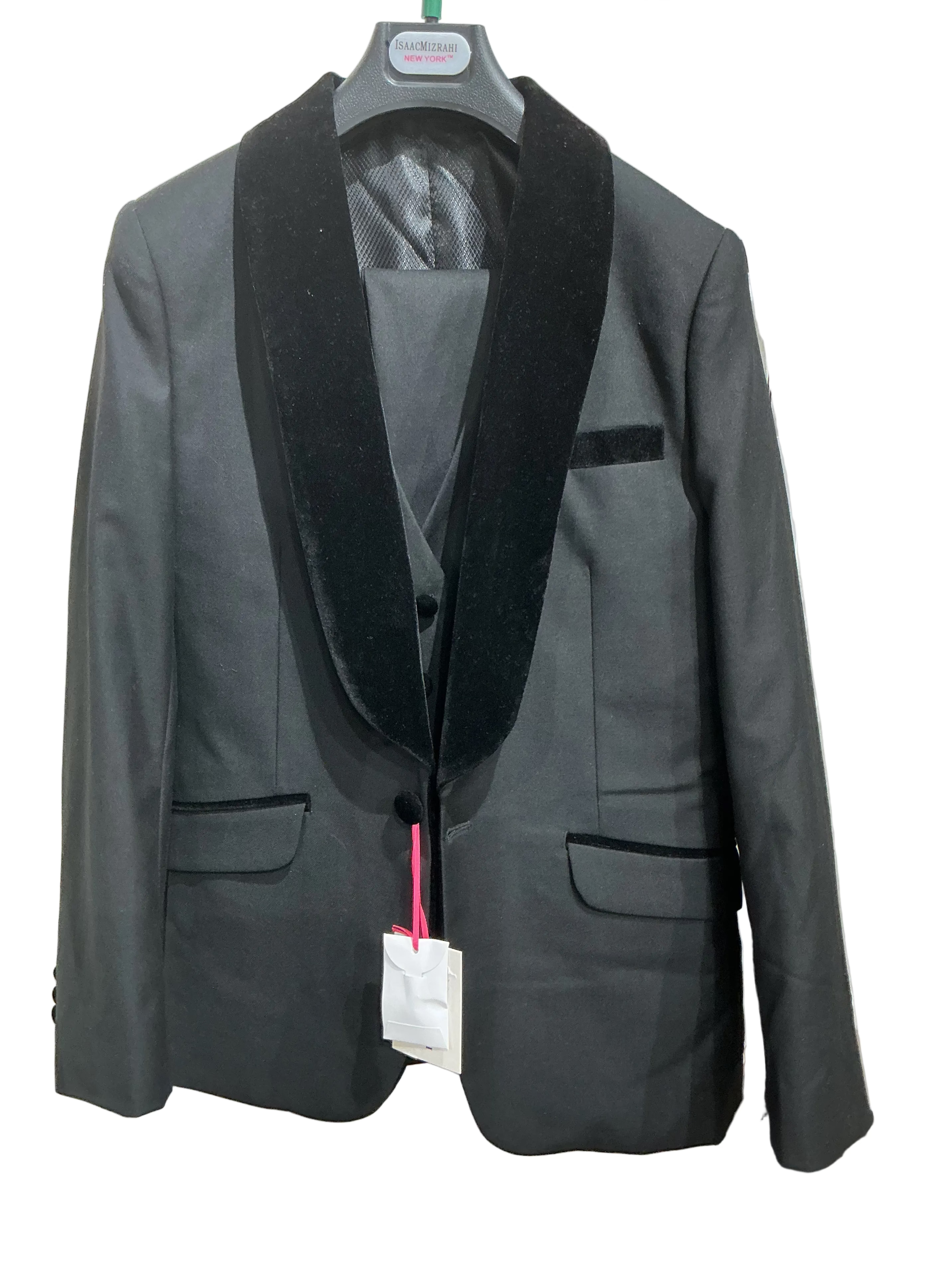 Three piece velvet color suit