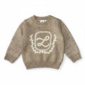 Brown Emblem Sweater - L By Ladida