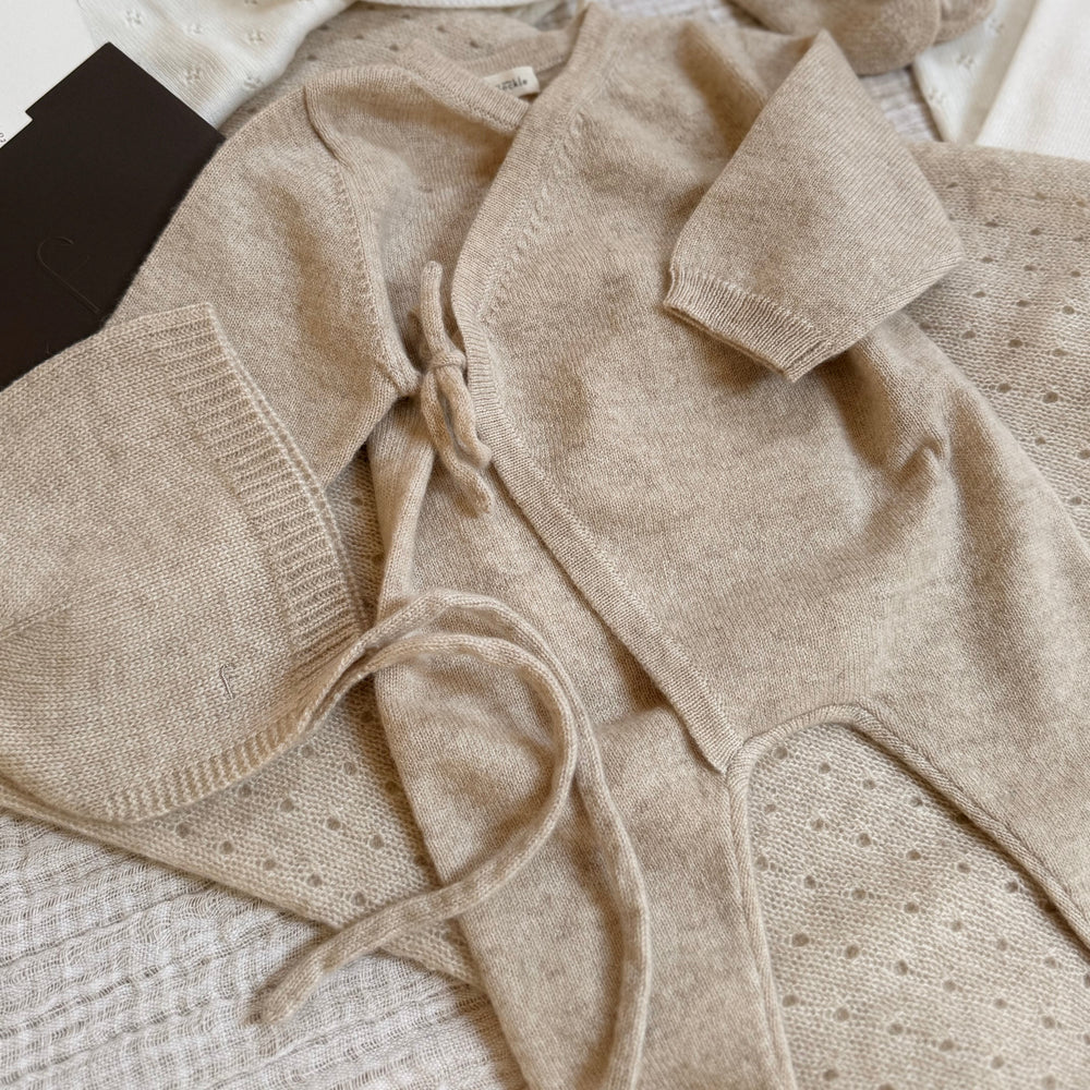 The Almond Babygrow Cashmere