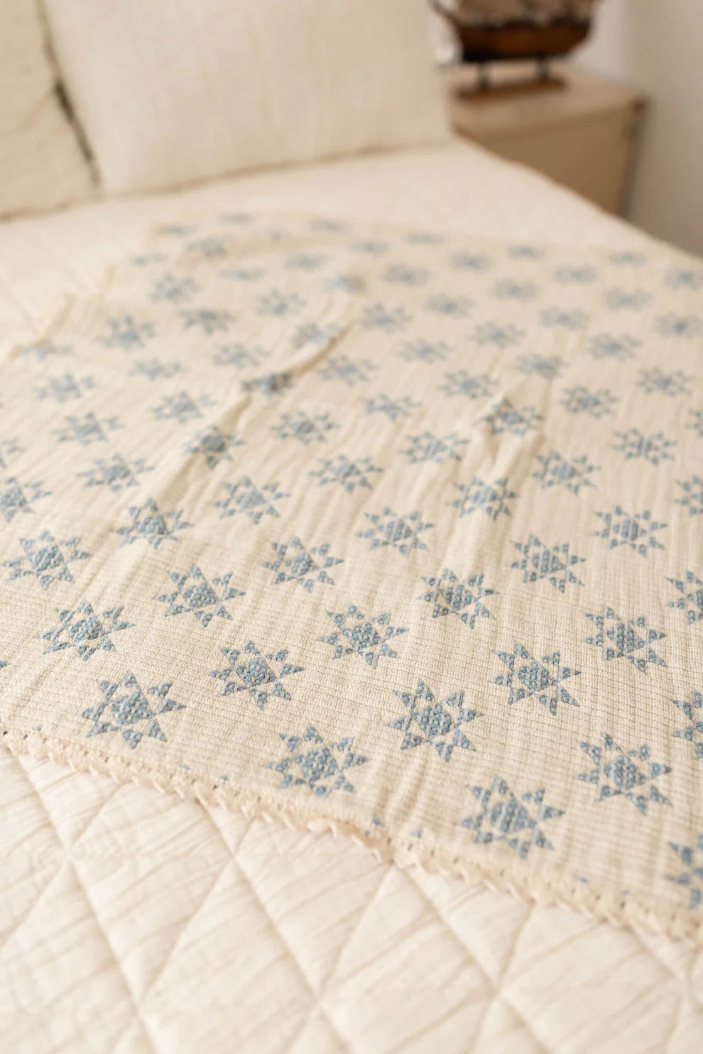 NEW GRAIN star quilt - sky blanket
