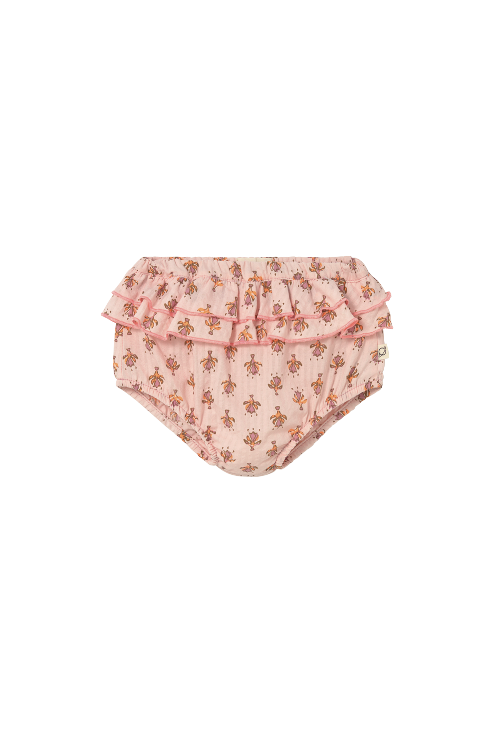 indiana flower print baby bloomers cloud pink