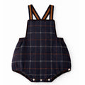 REVERSIBLE José Navy Tartan Romper