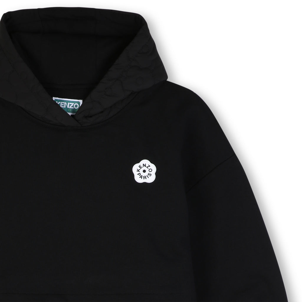 Hooded Dress In Unbrushed Fleece, 2 In 1 Effect - Kenzo