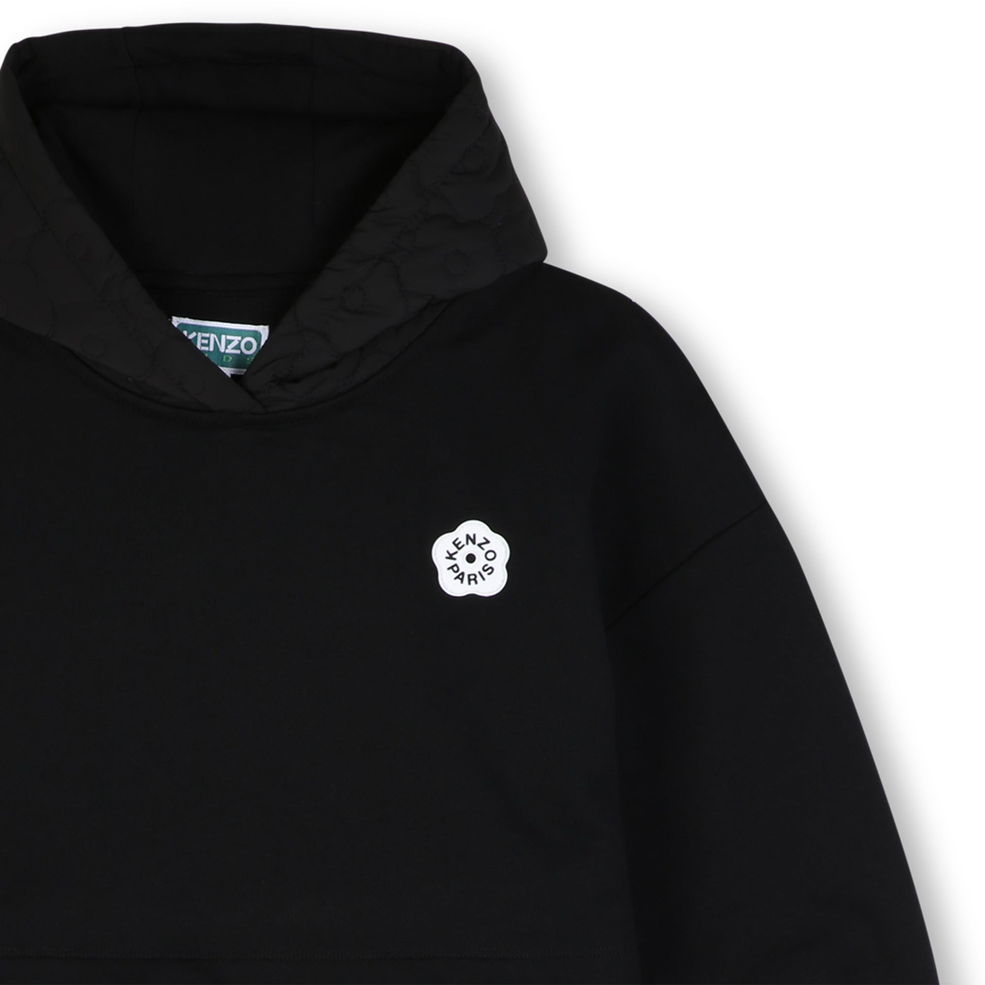 Hooded Dress In Unbrushed Fleece, 2 In 1 Effect - Kenzo