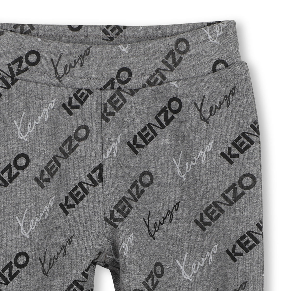 Kenzo kids Cardigan And Pants Set In Unbrushed Fleece - Grey Marl - alternate view