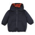 Reversible Hooded Puffer - Navy