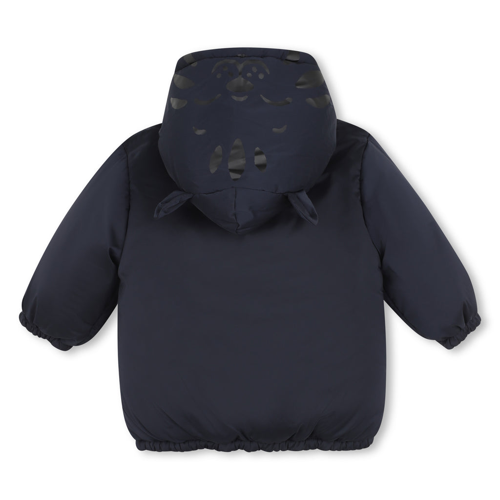 Reversible Hooded Puffer - Navy