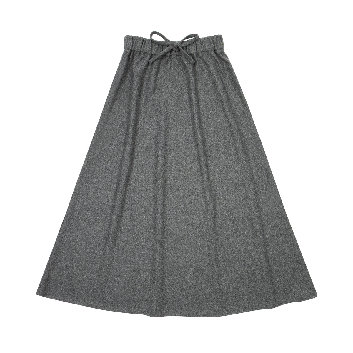 Wool Maxi Skirt – Grey - Kin and Kin