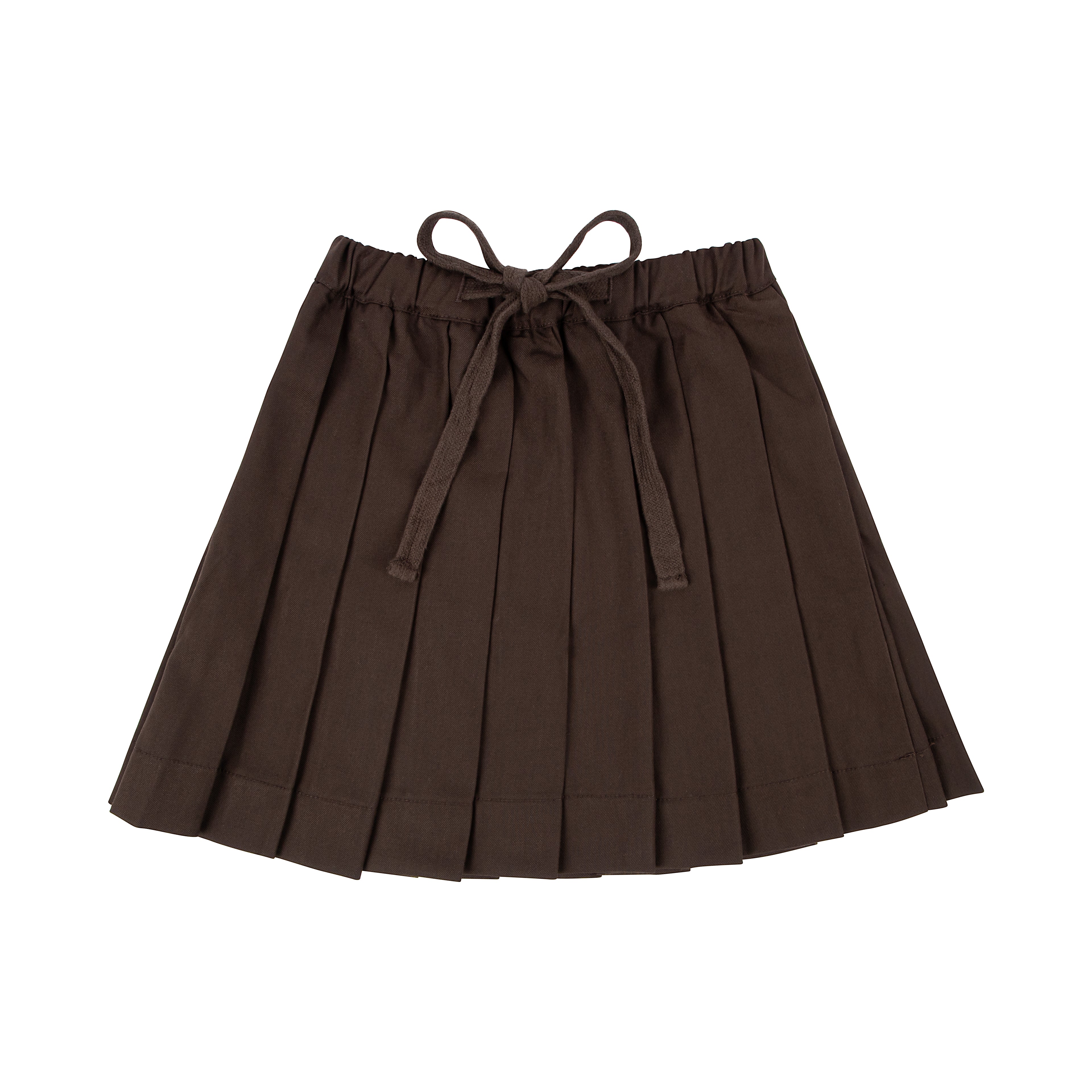 Pleated Skirt – Brown - Kin and Kin