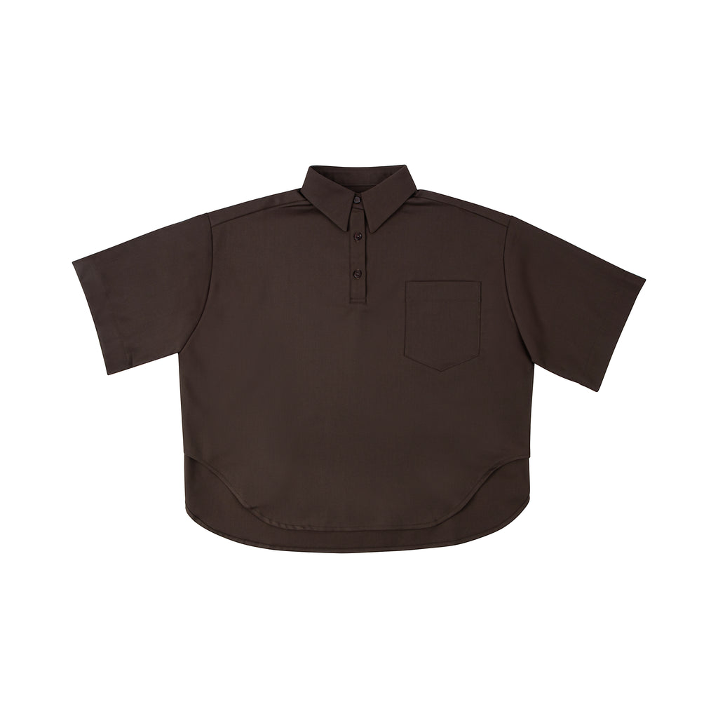 Oversized Shirt – Brown