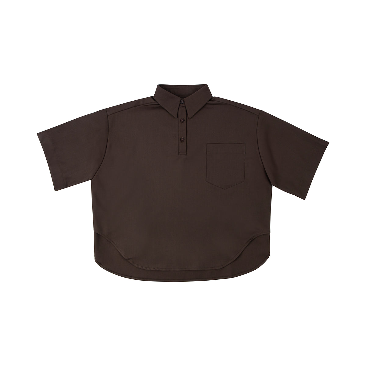 Oversized Shirt – Brown