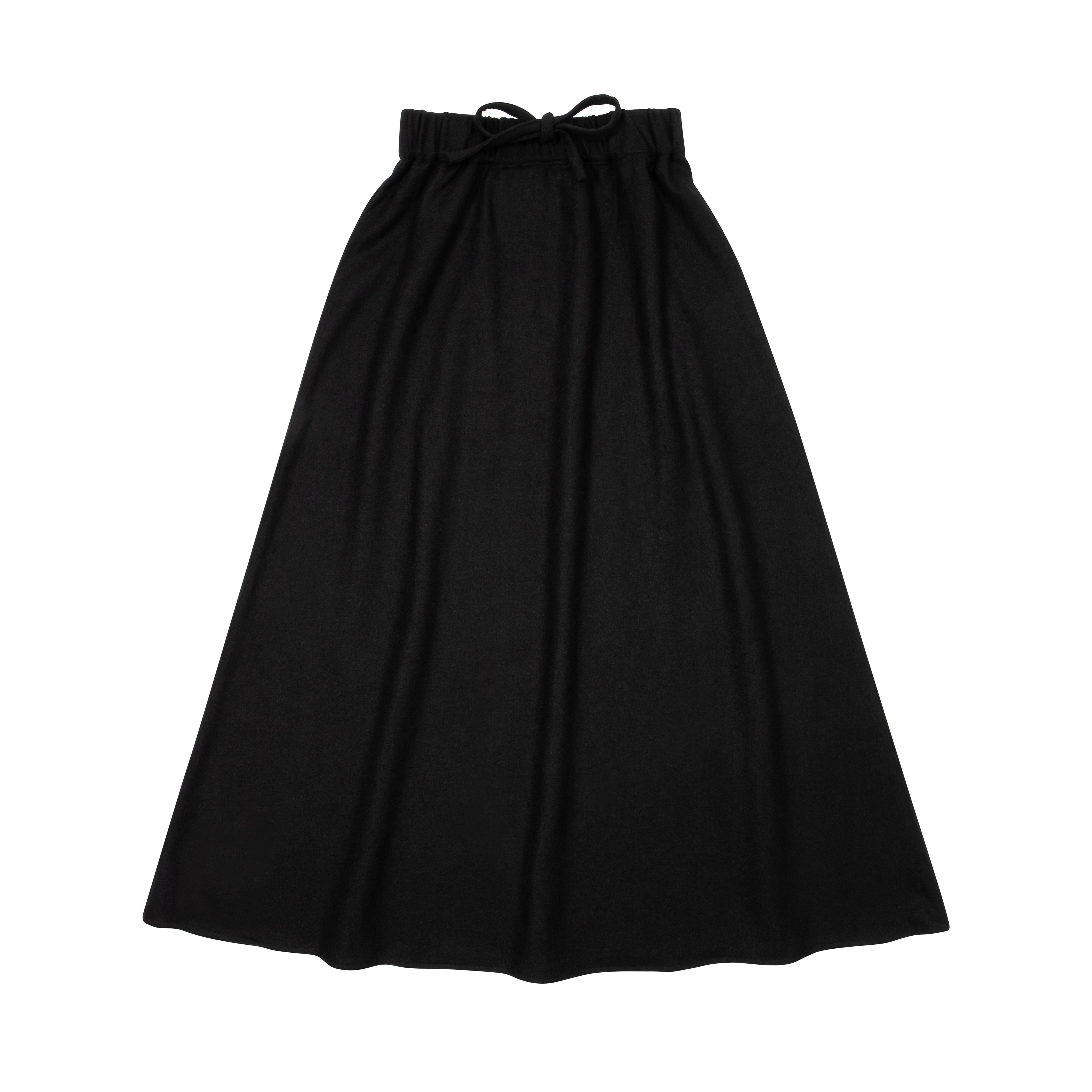 Wool Maxi Skirt – Black