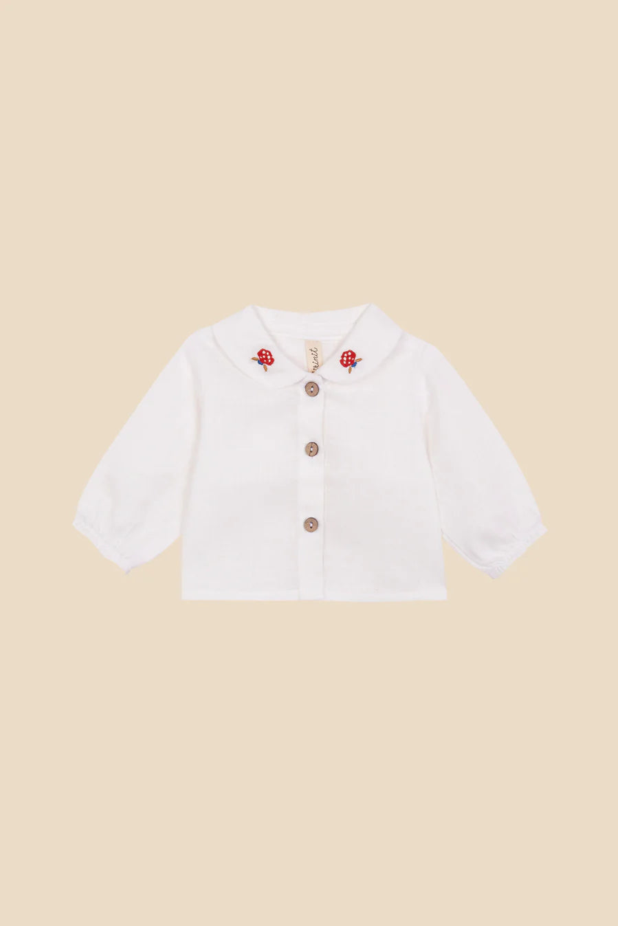Linen embroidered shirt baby