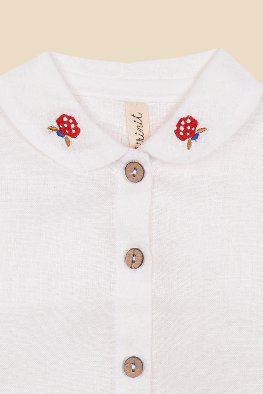 Linen embroidered shirt baby