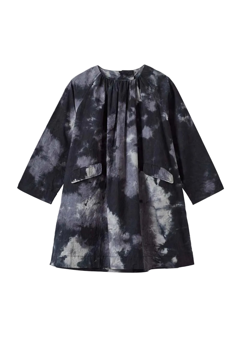 MALIKA CHILD DRESS CHARCOAL