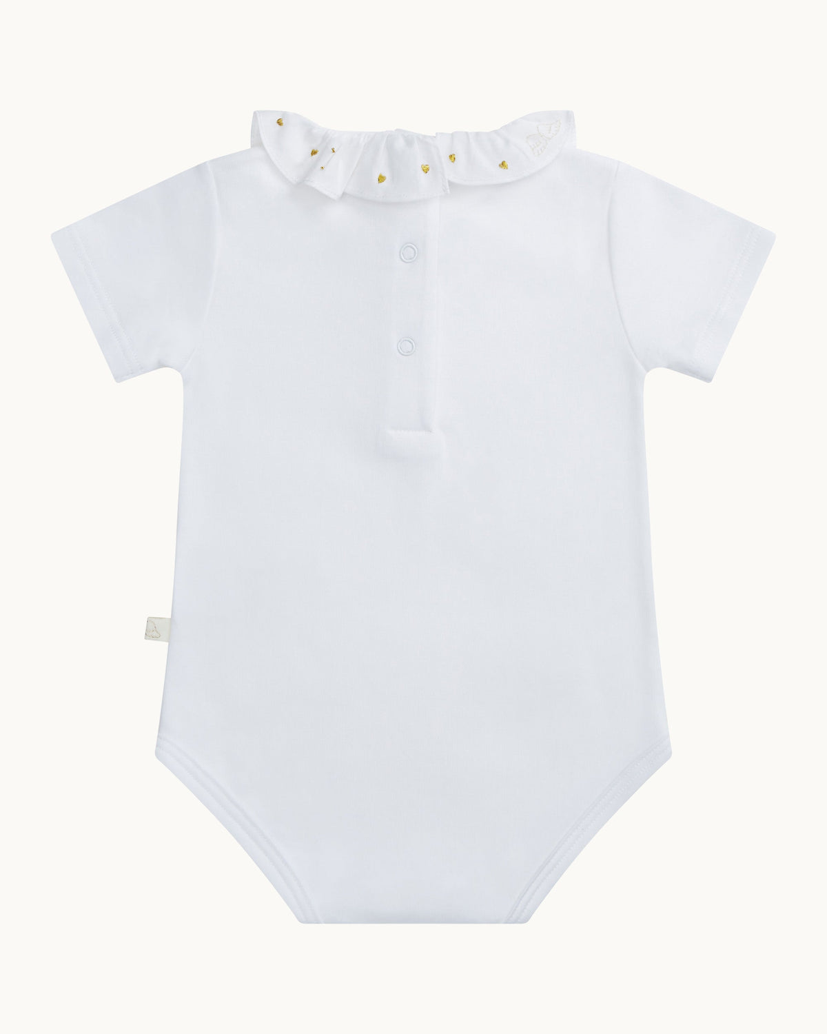 Heart and Angel Wing Short Sleeve Onesie