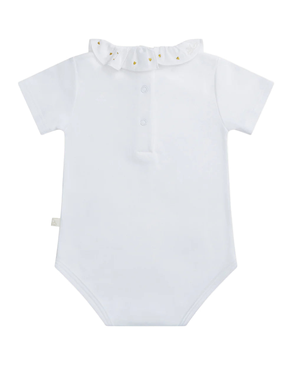 NB4800K MARIE-CHANTAL HEART AND ANGEL WING SHORT SLEEVE ONESIE