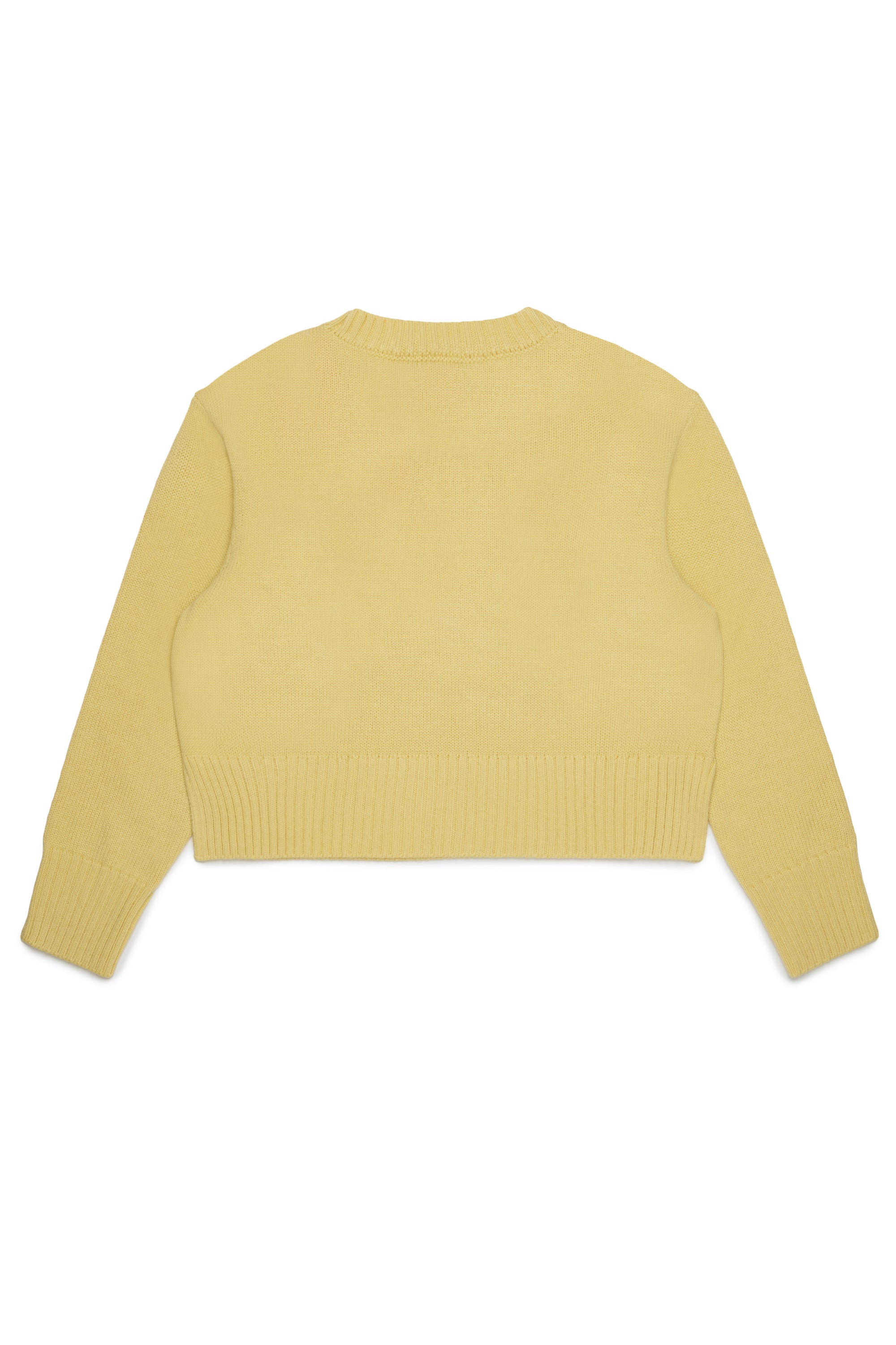 KNIT SWEATER WITH LOGO AROUND NECK