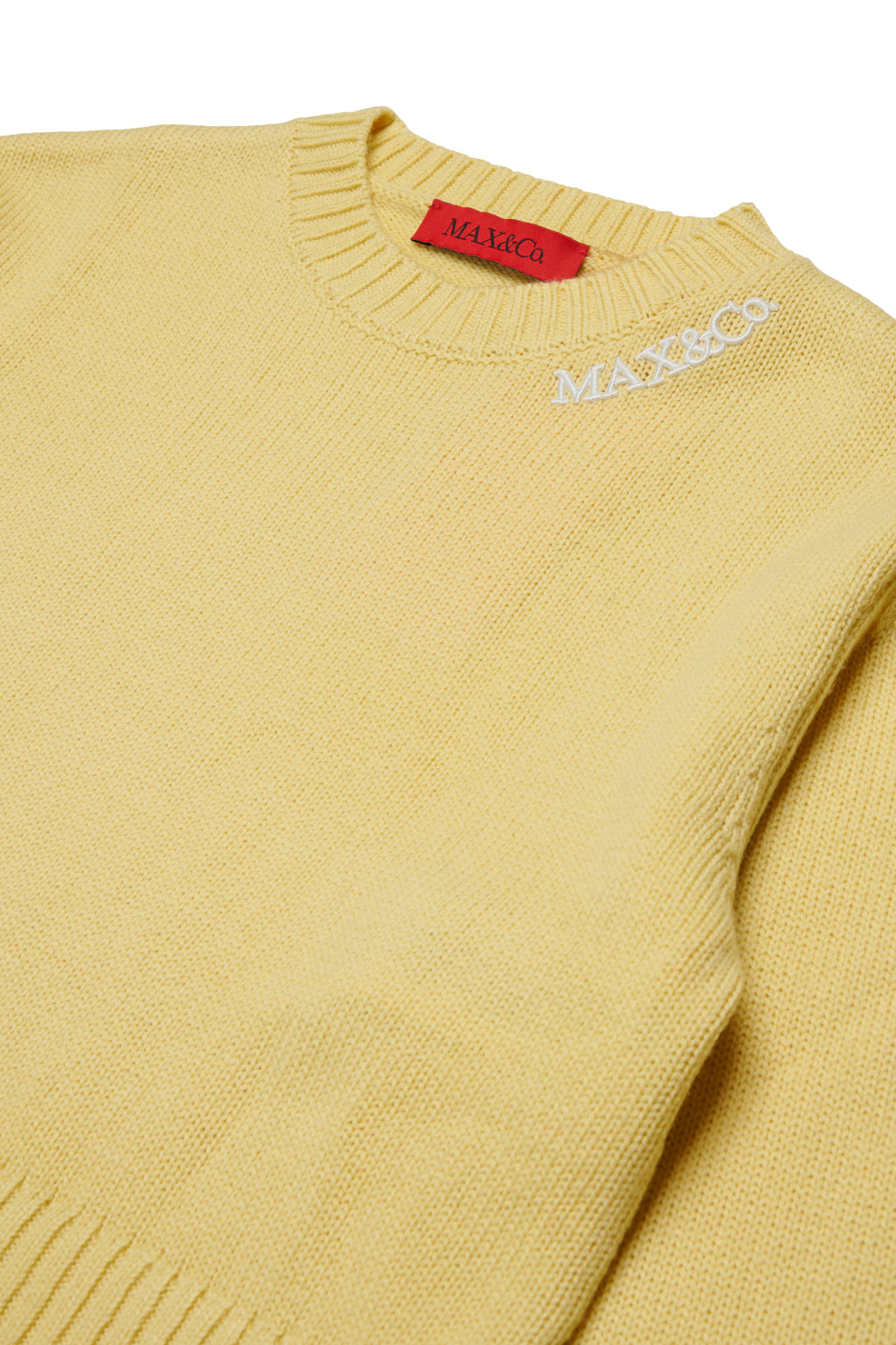 KNIT SWEATER WITH LOGO AROUND NECK