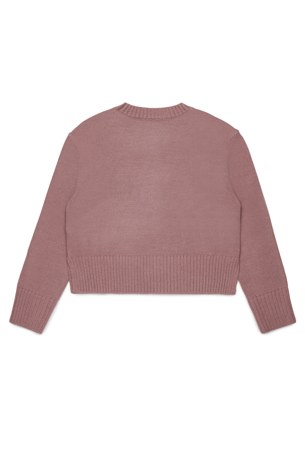 KNIT SWEATER WITH LOGO AROUND NECK