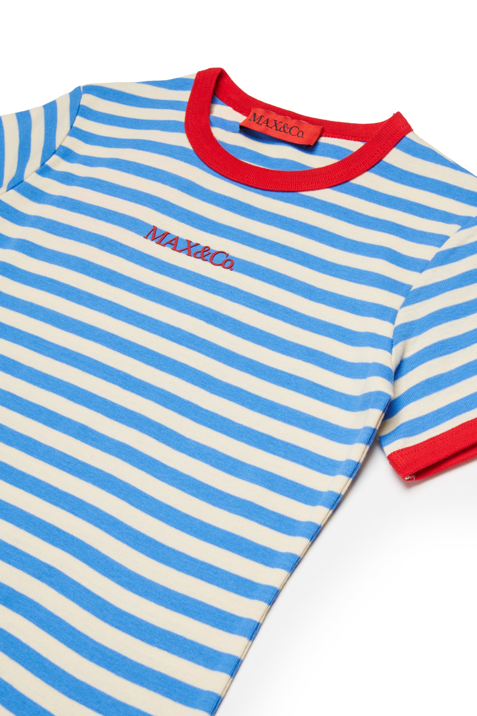 STRIPED JERSEY DRESS WITH SMALL LOGO