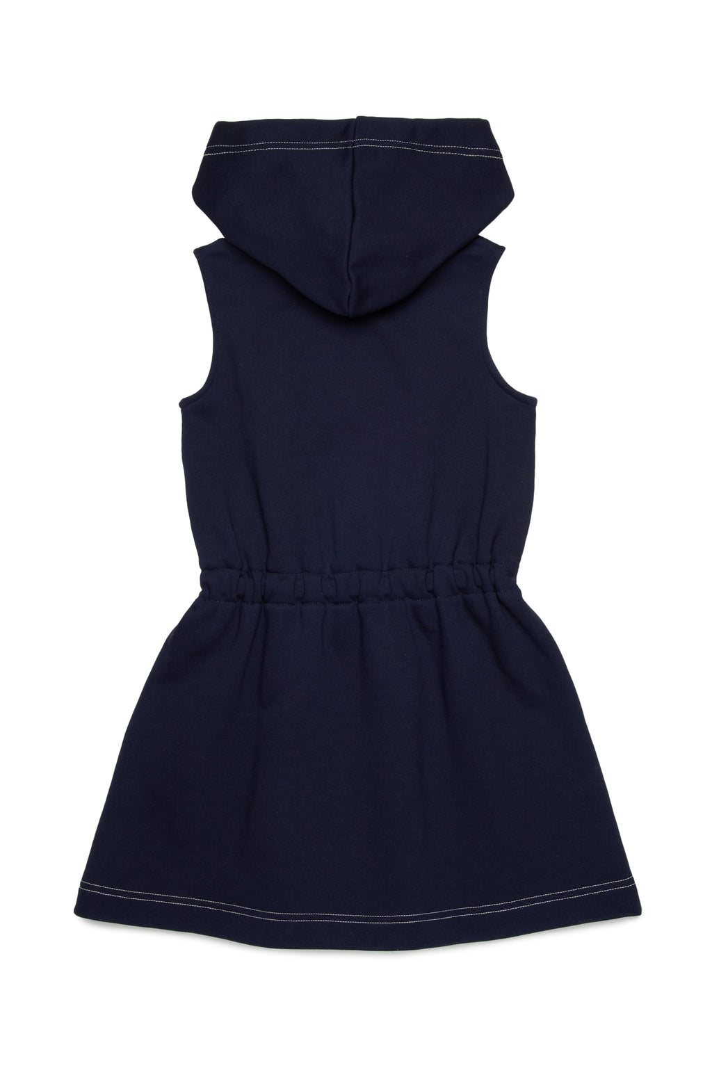 SLVLSS HOODED SWEAT DRESS WITH LOGO