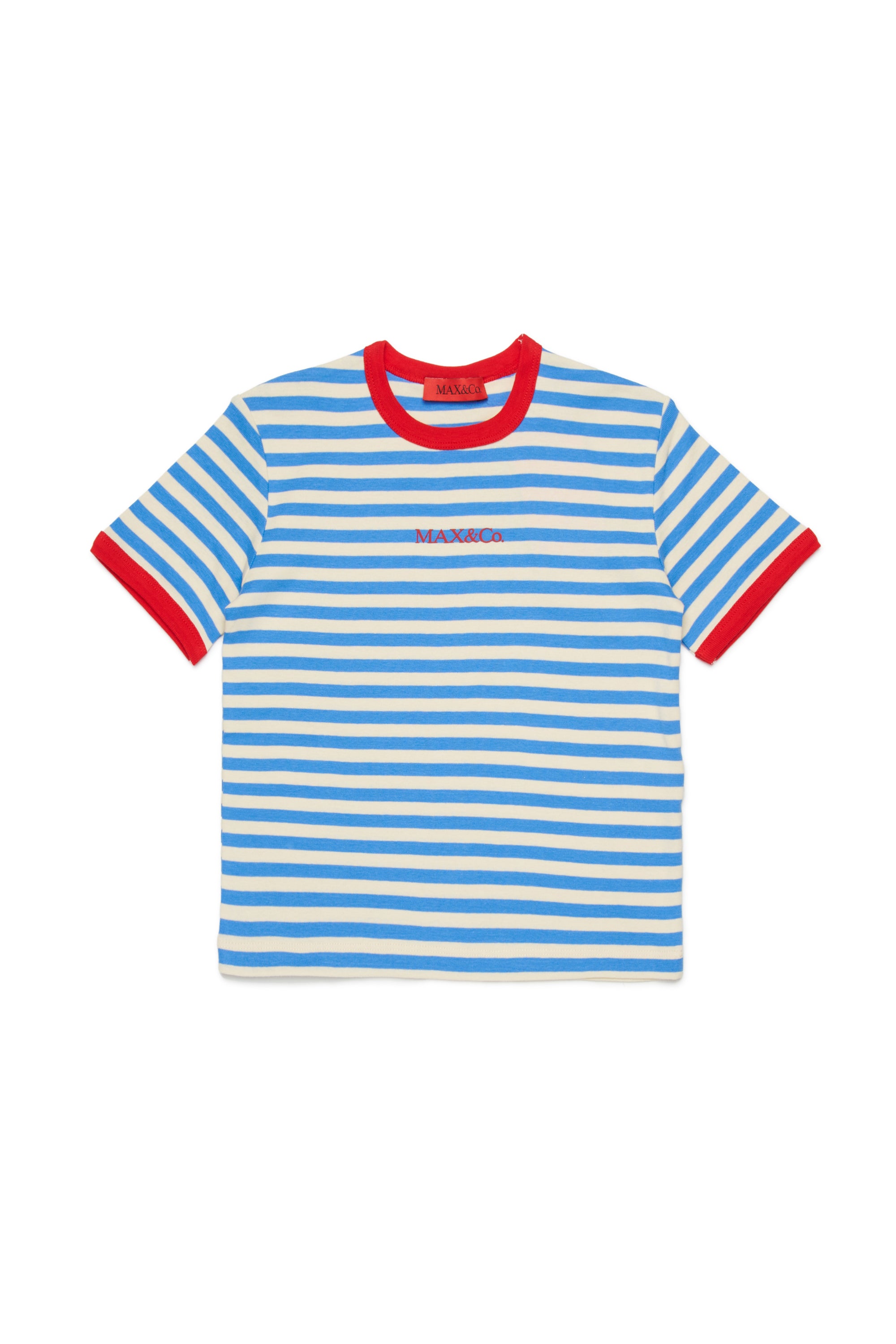 STRIPED TEE WITH LOGO