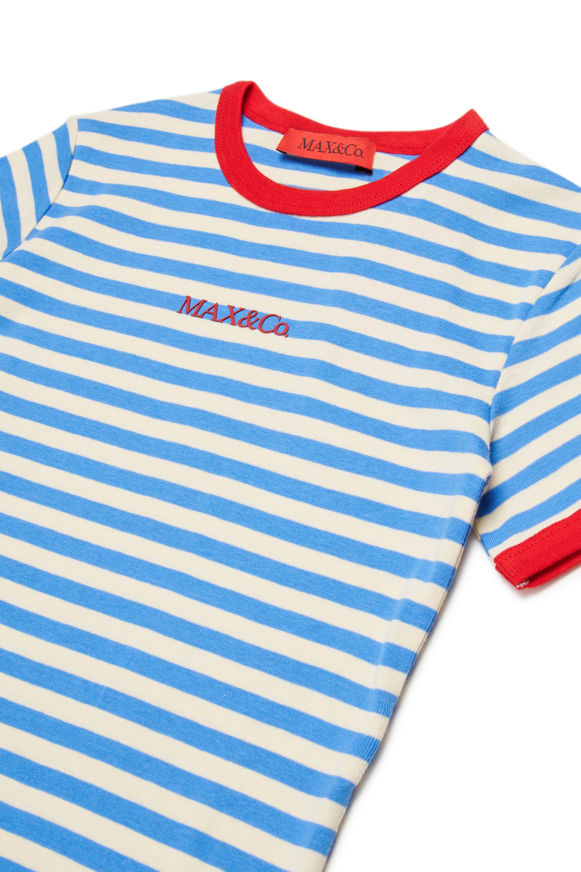 STRIPED TEE WITH LOGO