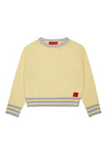 KNIT SWEATER WITH STRIPES AROUND THE EDGES