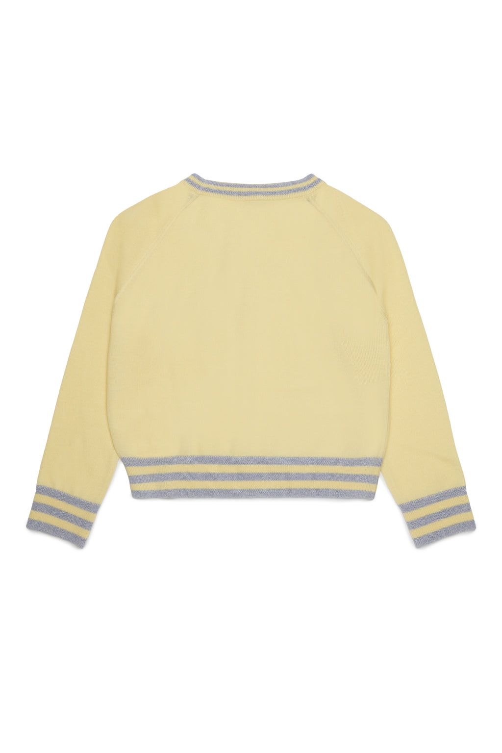 KNIT SWEATER WITH STRIPES AROUND THE EDGES