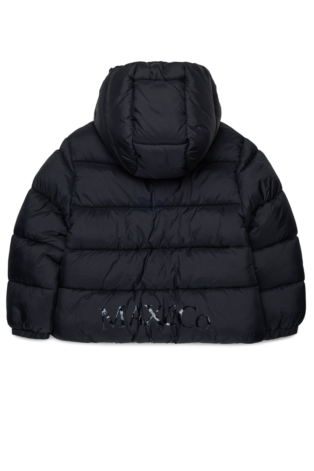 NYLON SHORT PUFFER JACKET WITH HOOD