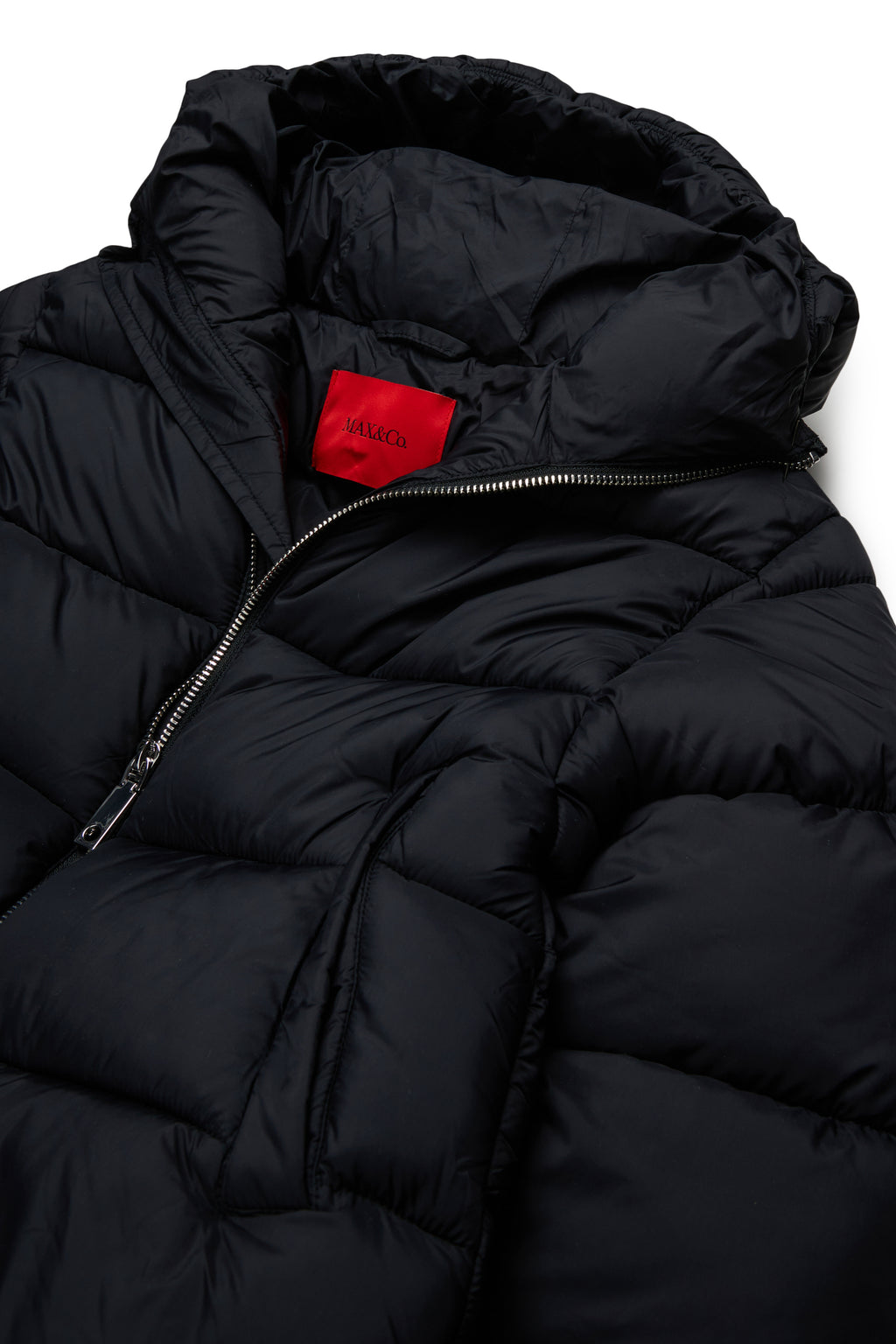 NYLON SHORT PUFFER JACKET WITH HOOD