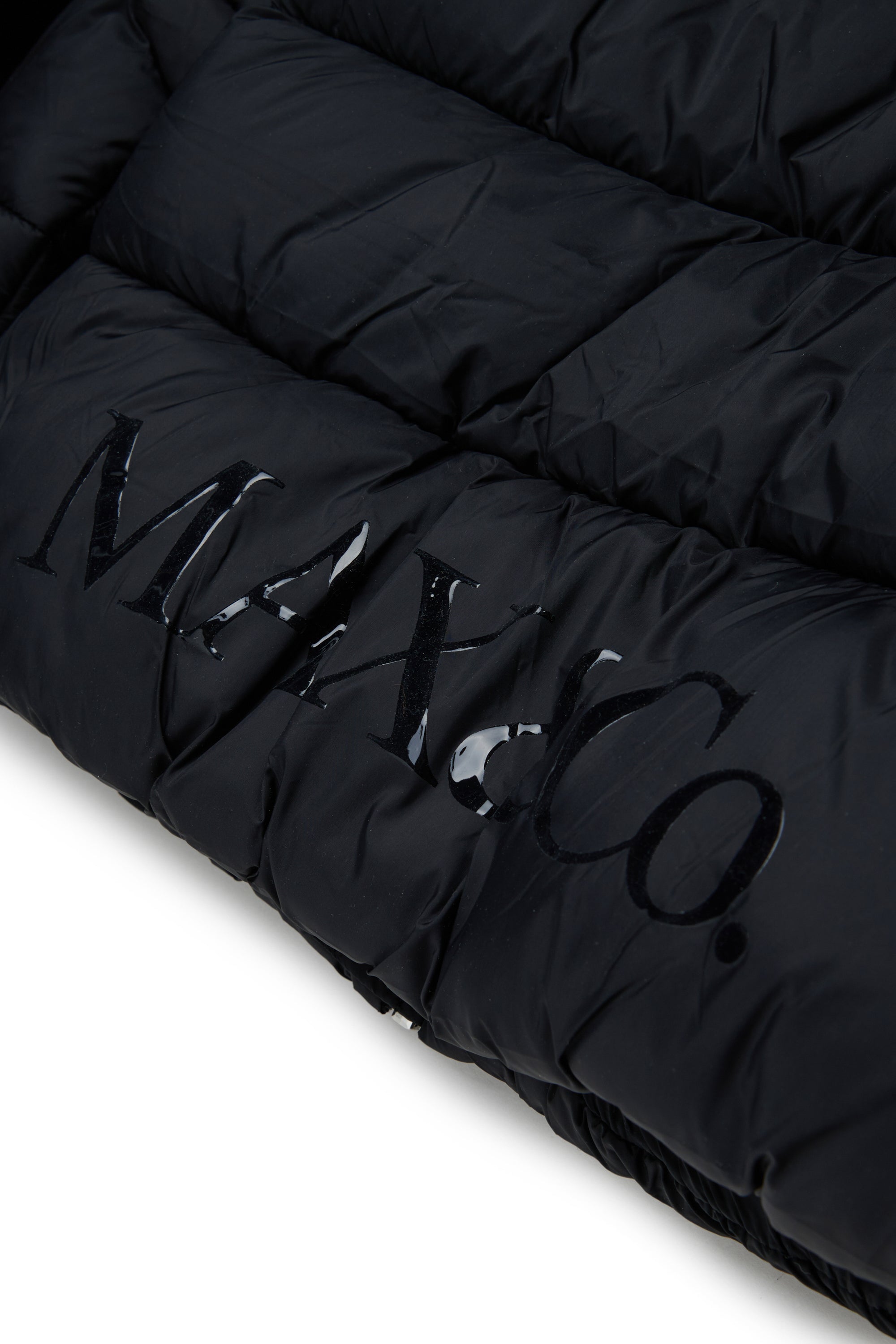 NYLON SHORT PUFFER JACKET WITH HOOD