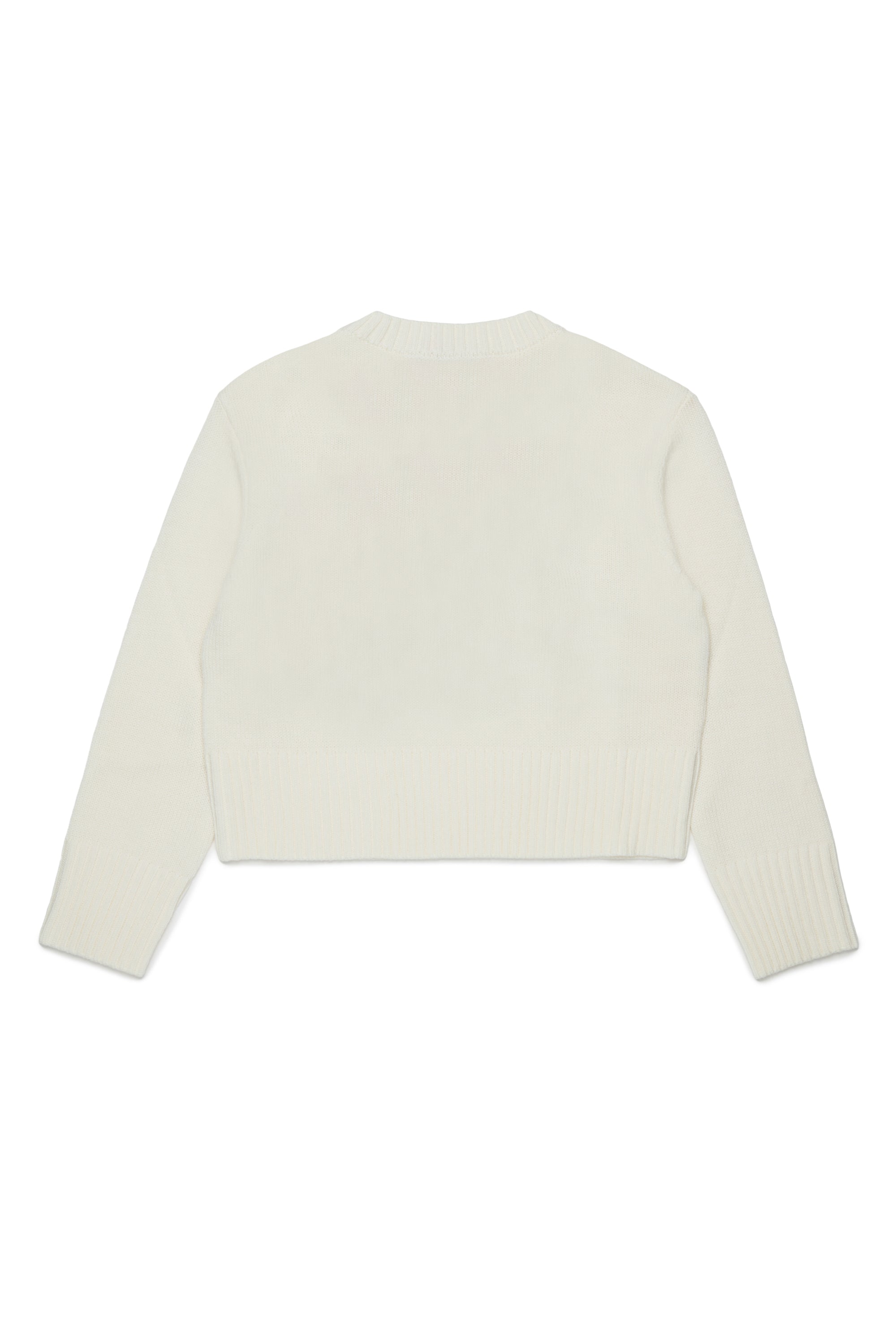 KNIT SWEATER WITH MULTICO SQUARE LOGO